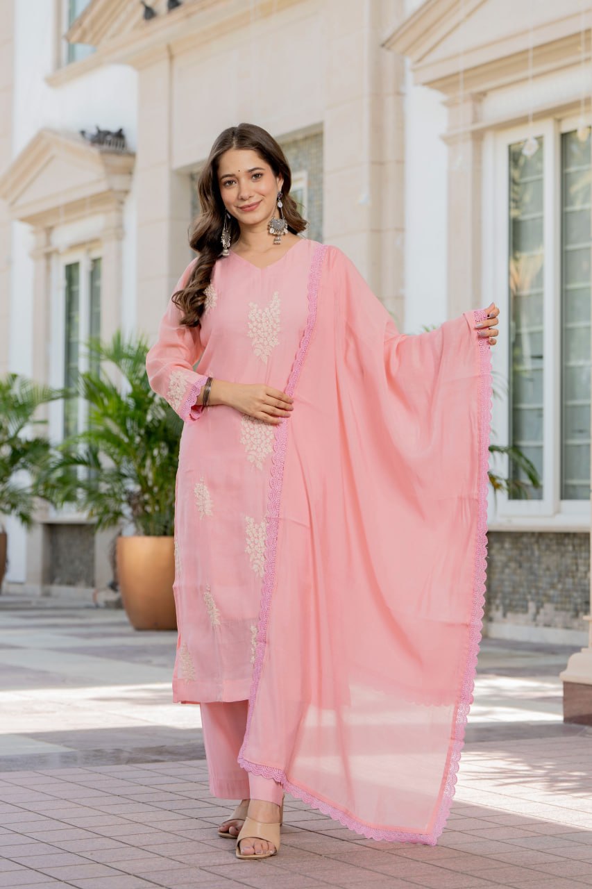 Gulabi Noor Blush Pink Kurta Set