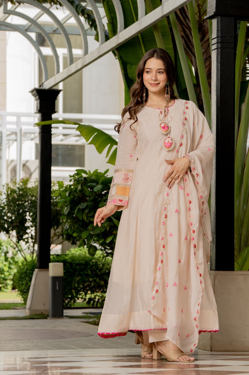 Ivory Rose Grace Anarkali Kurta Set