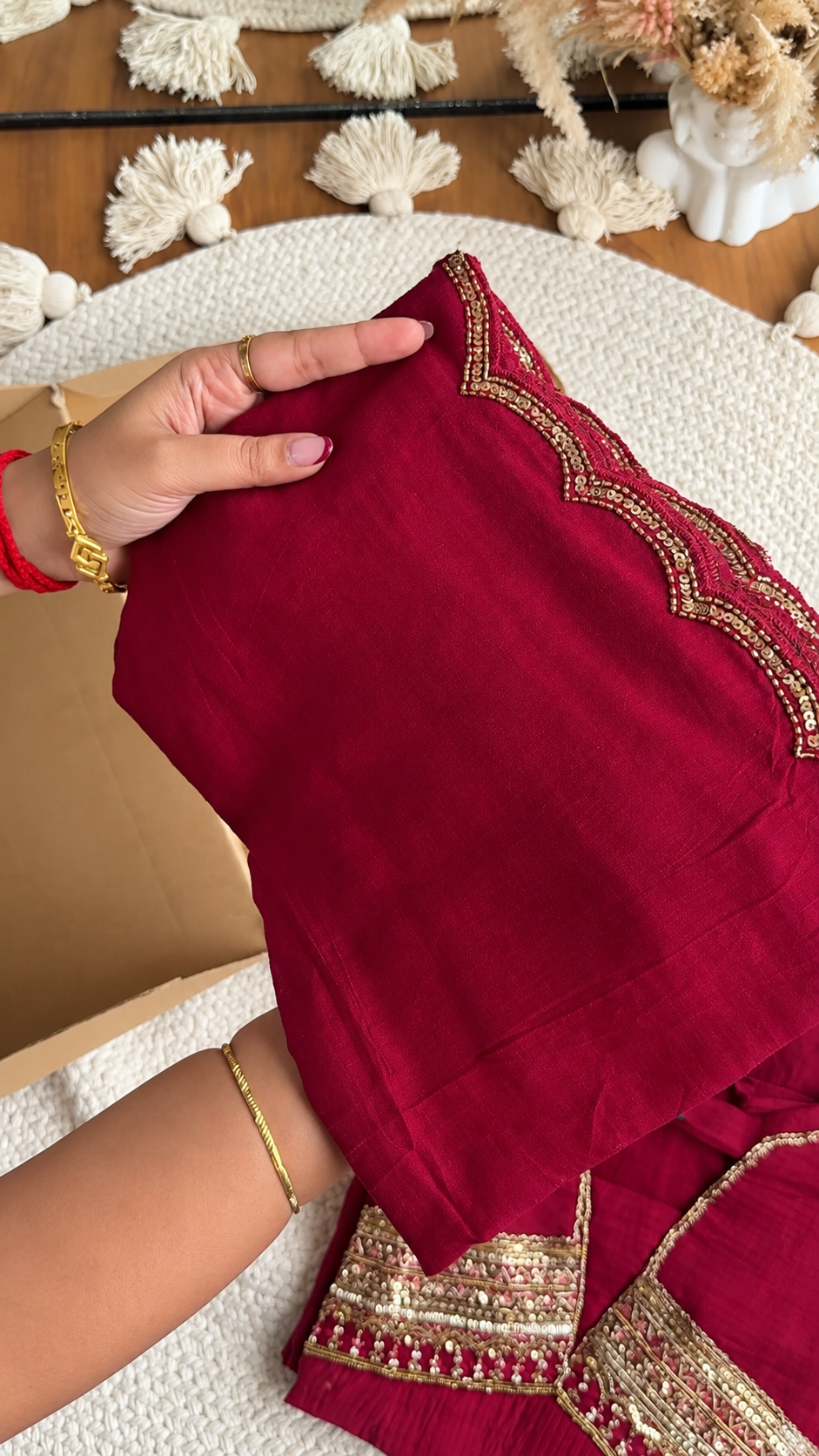 Noor-e-Surkh Anarkali Kurta Set