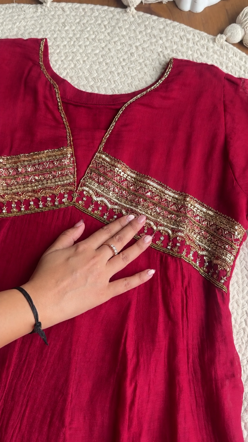 Noor-e-Surkh Anarkali Kurta Set